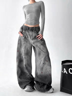 AM Vision RO Ocean Curve Washed Street Jeans in a relaxed fit with stylish distressed detailing