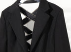 Open Back Blazer with Decorative Stone Lacing featuring a stylish design and elegant details