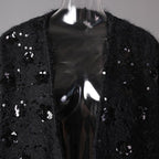Stylish AM Vision RO Oversize Jacket with Applications featuring sequined embellishments for a trendy look