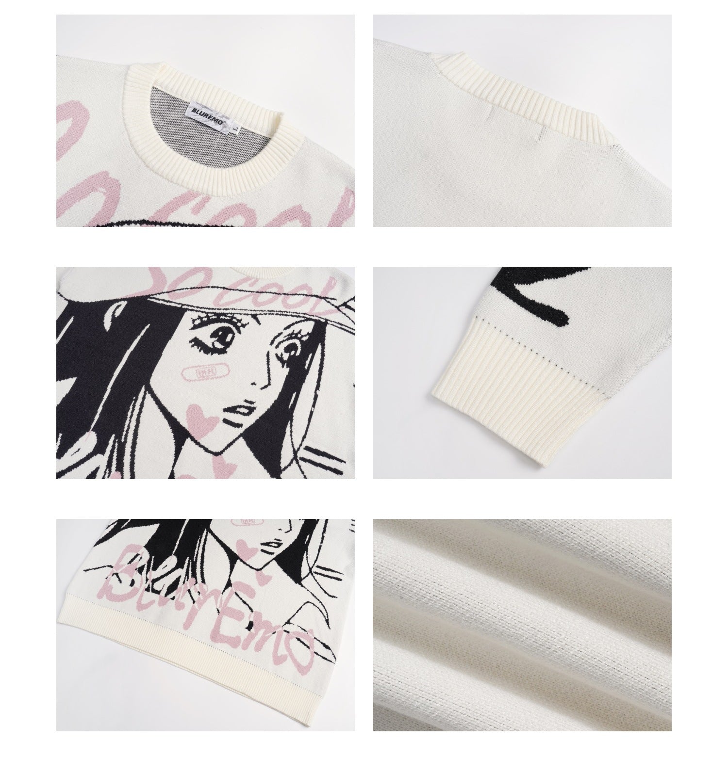 Oversized Anime Sweater featuring unique graphic design and cozy fit for stylish comfort