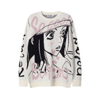 Oversized Anime Sweater featuring a unique graphic design and stylish oversized fit