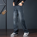 Stylish AM Vision RO Phoenix Flight Embroidered Jeans in Dark Wash for a Trendy Look