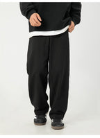 Black AM Vision RO Pure Cotton Retro Casual Pants for Comfortable Everyday Wear