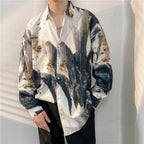 Unique AM Vision RO retro tie-dye shirts designed with abstract patterns for a stylish look