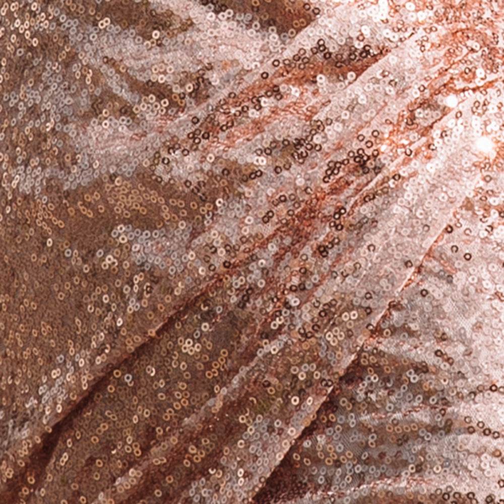 Material din paiete strălucitoare pentru rochie mini strălucitoare în nuanțe aurii și roz