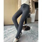 Soft Form Cashmere Yoga Leggings in Dark Gray with Comfortable Fit and Stylish Design