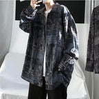  oversized streetwear designer shirt with graphic prints for casual street style