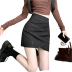 Stylish black Sweet and Spicy Skirt with a modern design and comfortable fit for trendy outfits