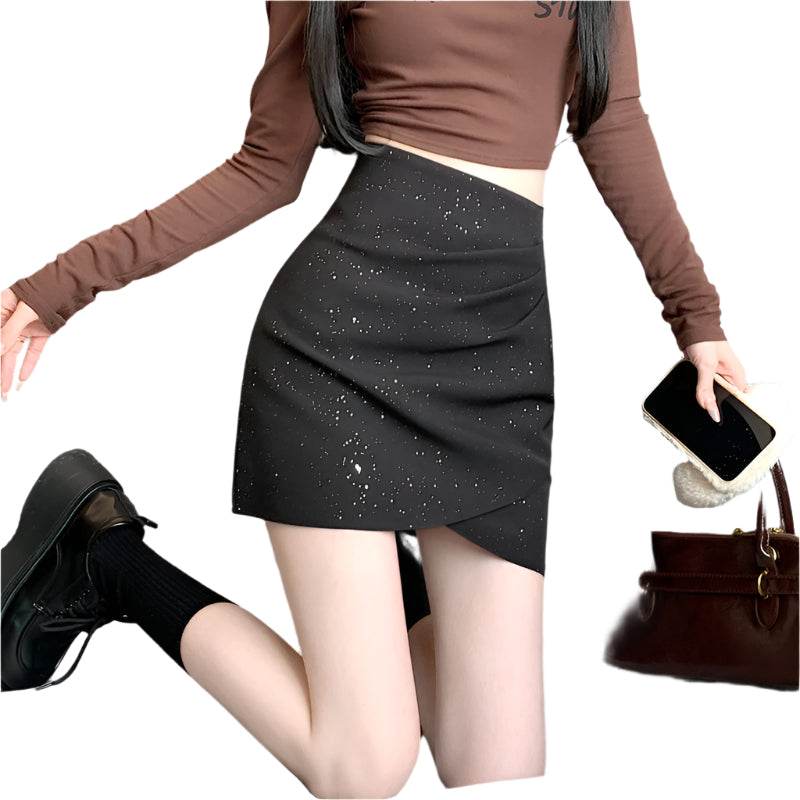 Stylish black Sweet and Spicy Skirt with a modern design and comfortable fit for trendy outfits