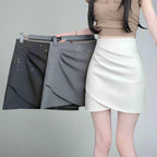 Two Sweet and Spicy Skirt styles in grey and white for a trendy and stylish look