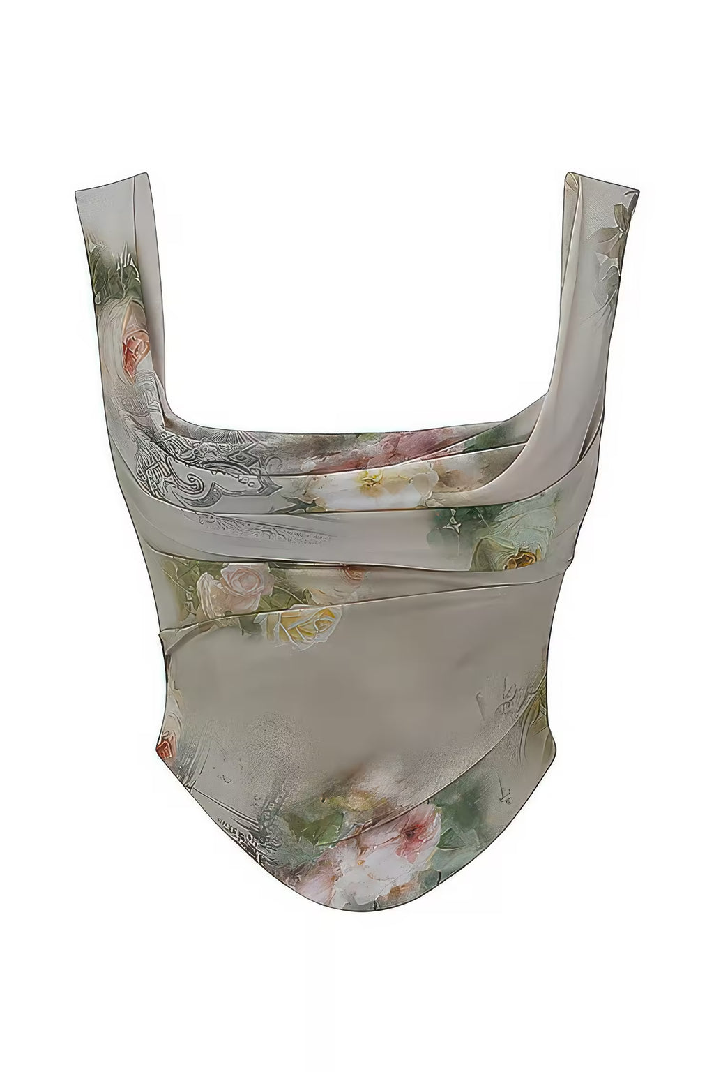 Stylish floral top from AM Vision RO, part of a Two-Piece Skirt and Top Set for fashionable outfits