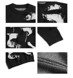 Unisex Streetwear Sweater With Irregular Pattern And Fringe Details showcasing unique textures and design elements