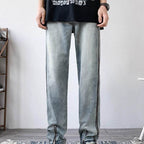Urban Denim jeans with side zippers in a relaxed fit, perfect for casual wear and street style