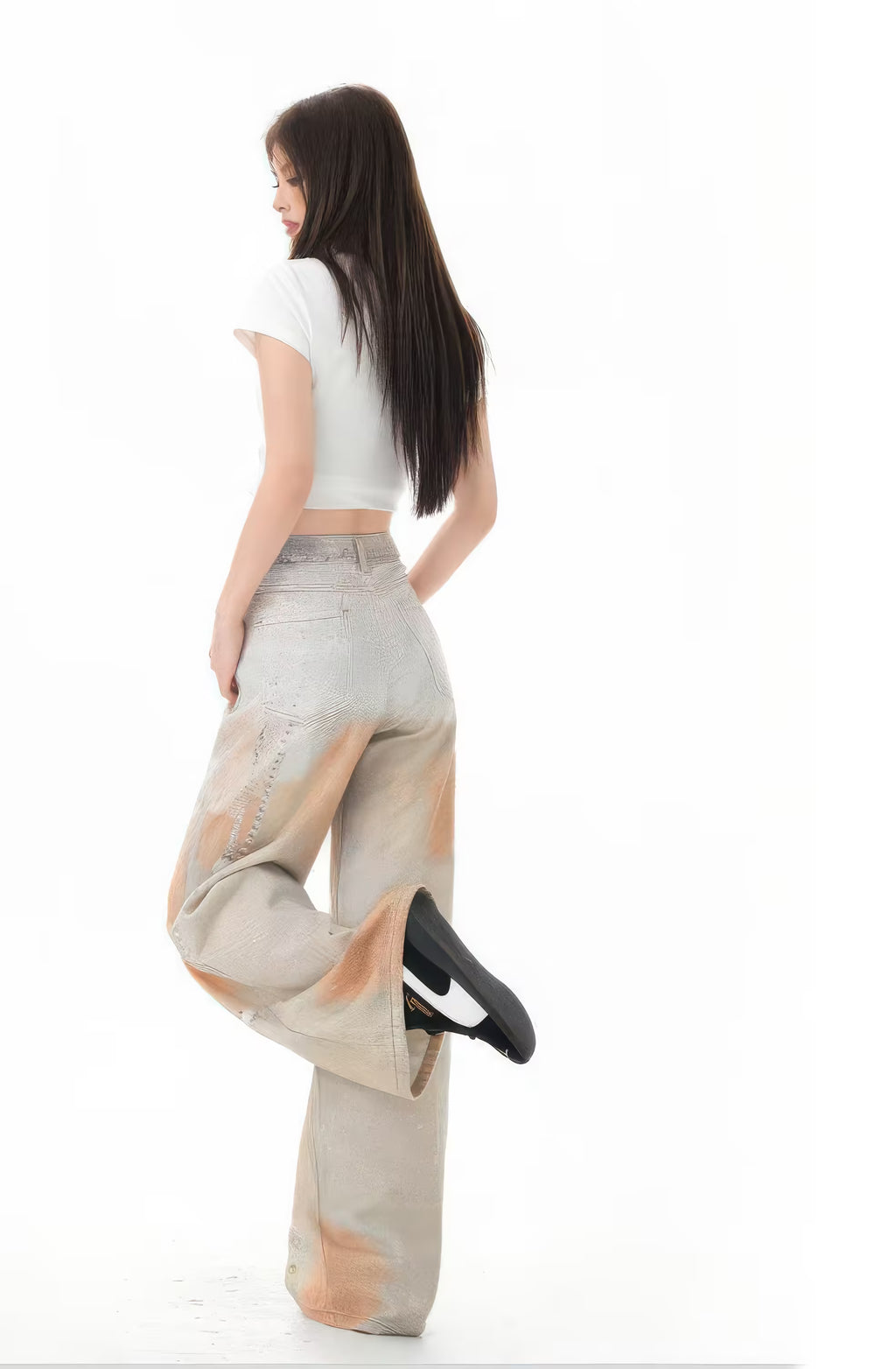Pantalon graffiti orange 
