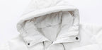 Warm Arctic Mountain Jacket with a hood and quilted design for cold weather protection
