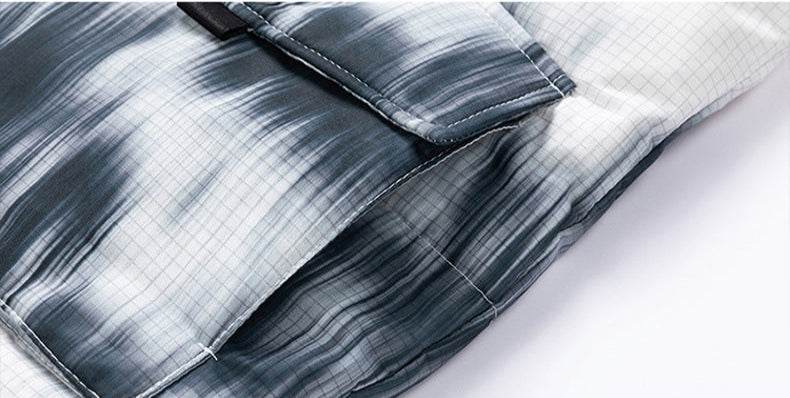 Close-up of the Warm Arctic Mountain Jacket with a stylish patterned design