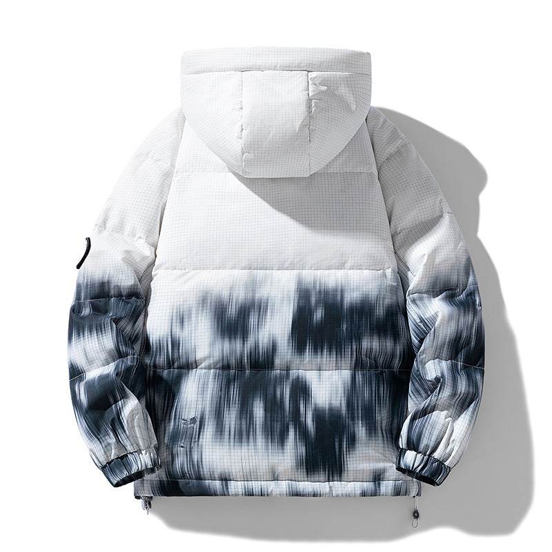 Warm Arctic Mountain Jacket with a stylish gradient design and a cozy hood for winter adventures