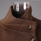 AM Vision RO Wool Jacket in brown with stylish collar and button detail for a sophisticated look